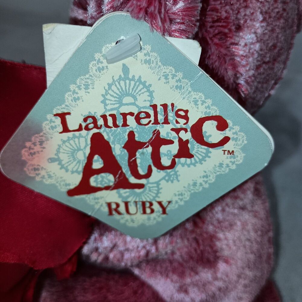 READ Dan Dee Valentines Day Gift Teddy Bear Holding Red Rose Plush 7” Present - Picture 13 of 16